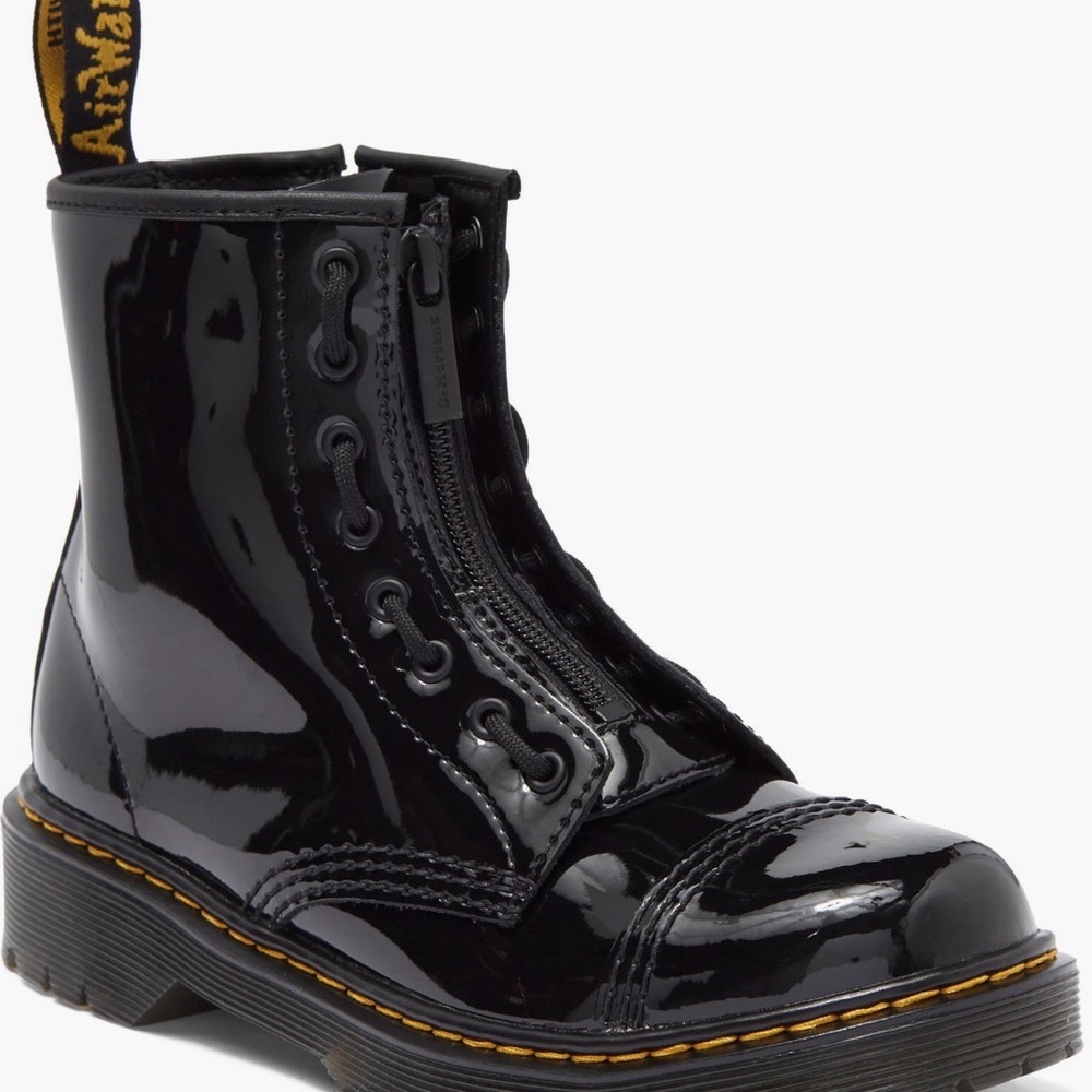 Dr. Martens Black Patent Leather Boots